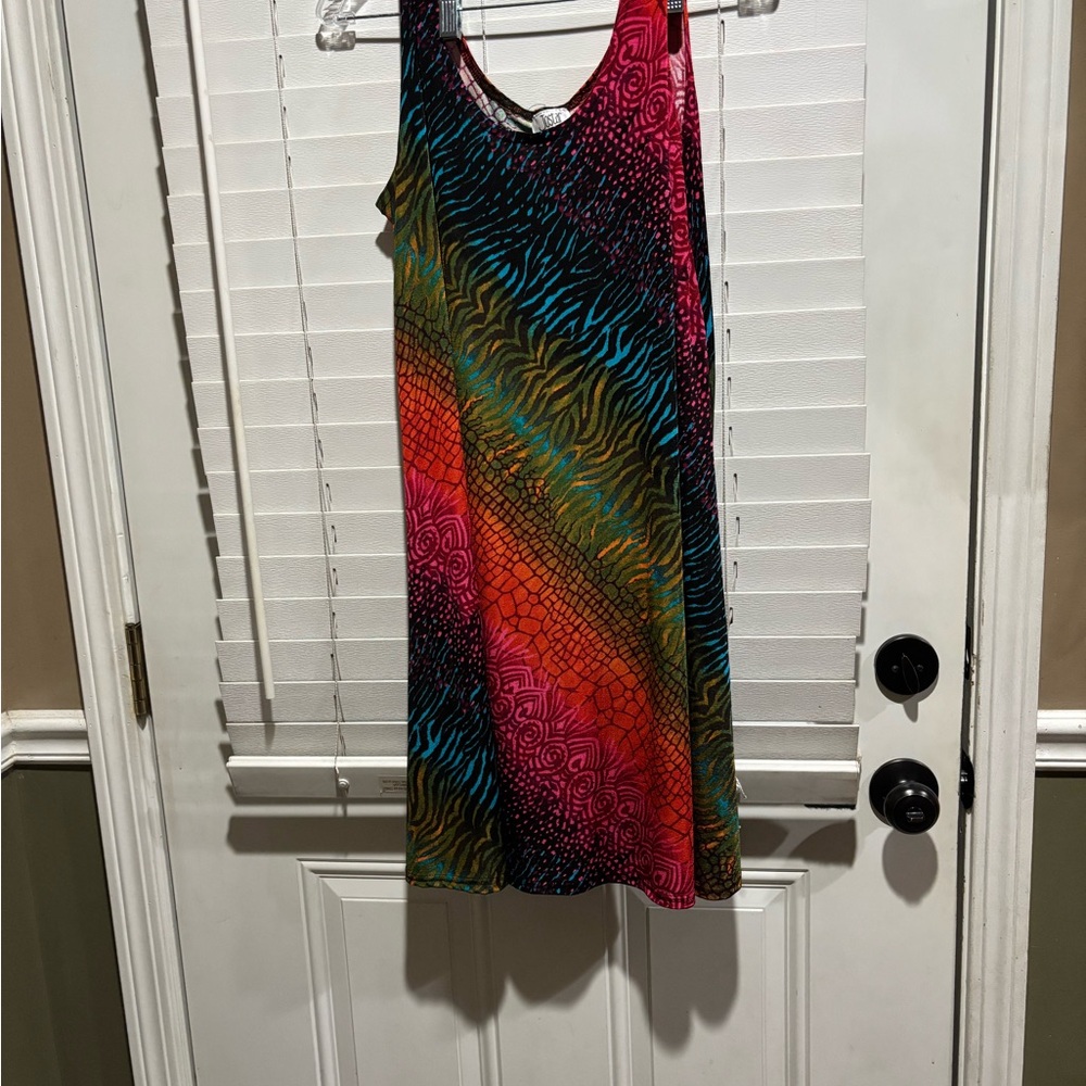 Jostar Vibrant Multicolor Sleeveless Mini Dress